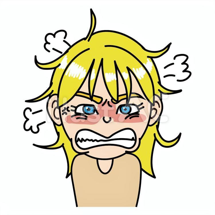 女の子-B怒り心頭