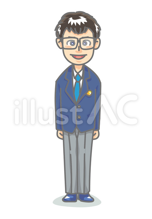 ブレザー制服の男の子_C001