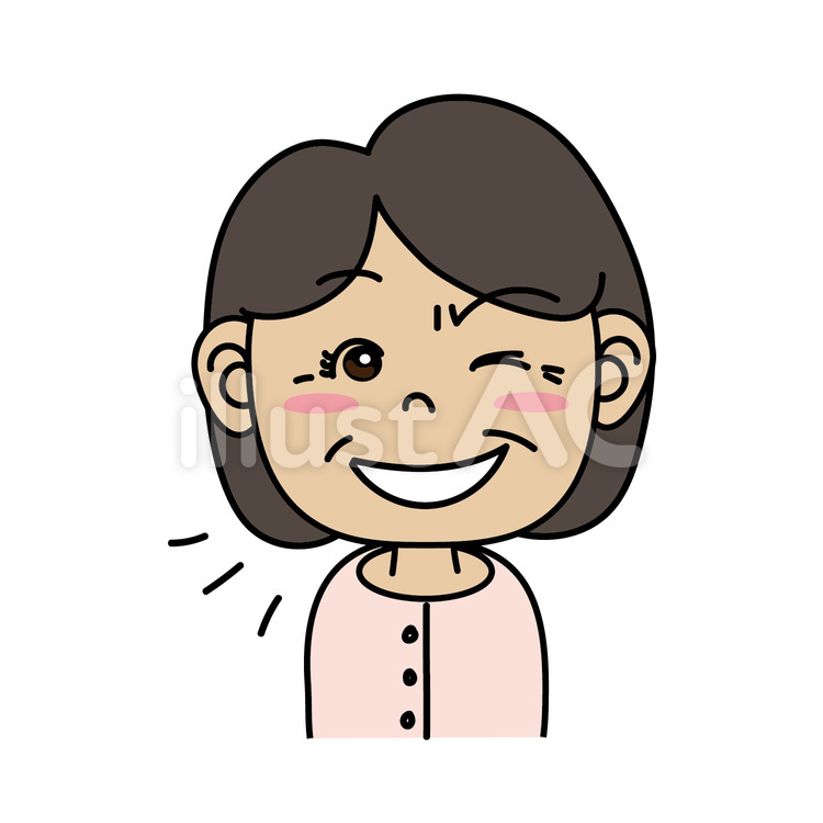 中年女性_Aニンマリの表情