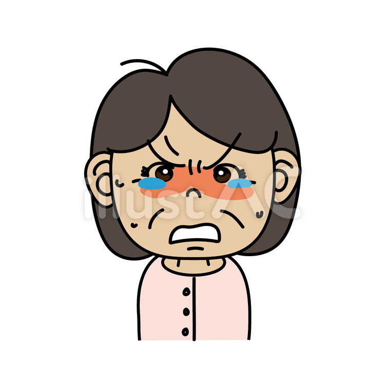中年女性_A悔し泣き