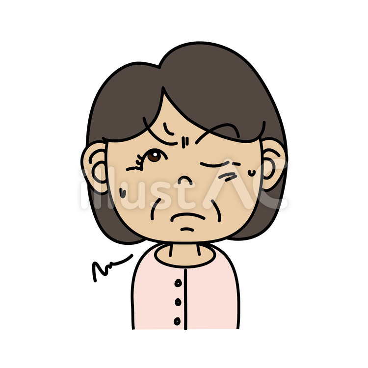 中年女性_A考える表情