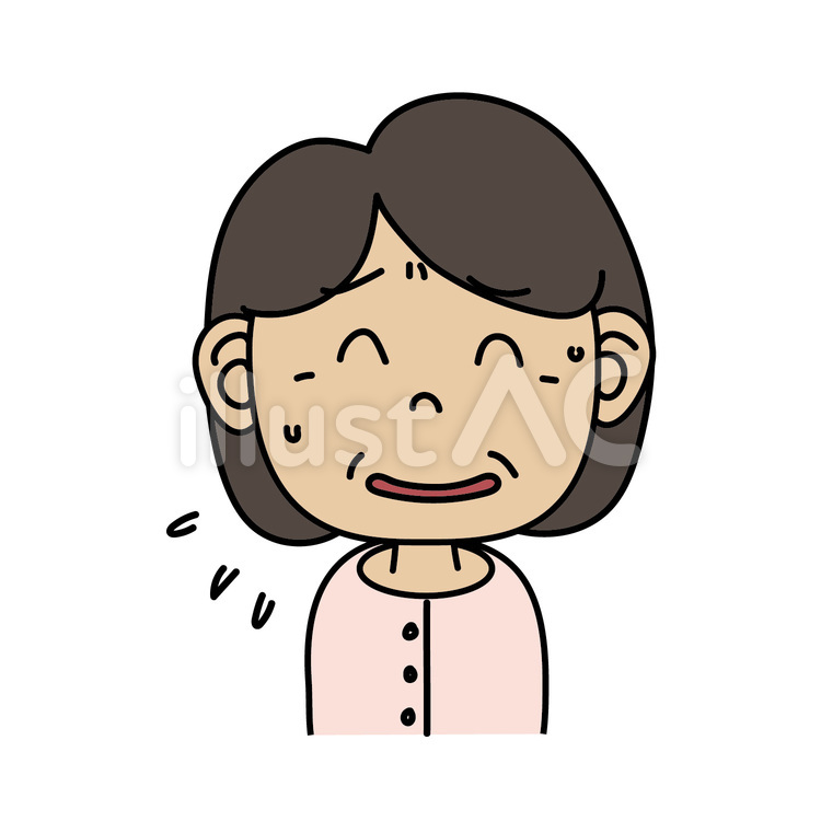 中年女性_A苦笑いの表情