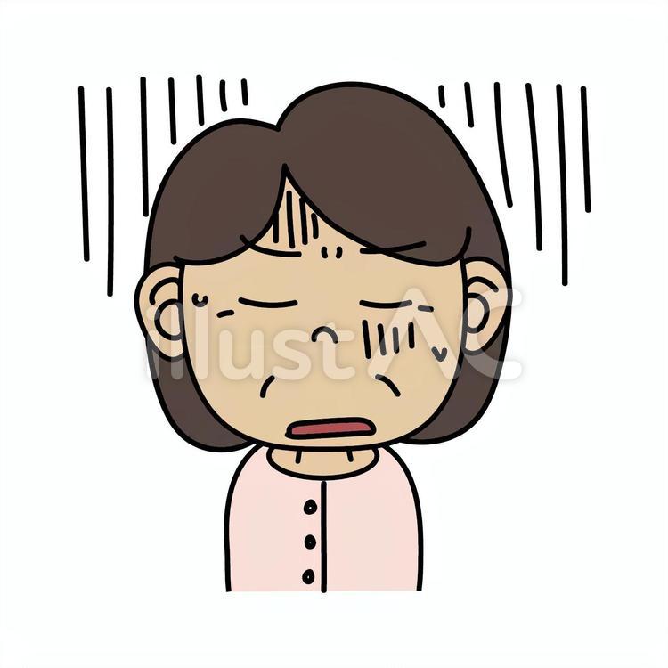 中年女性_A落ち込んだ表情