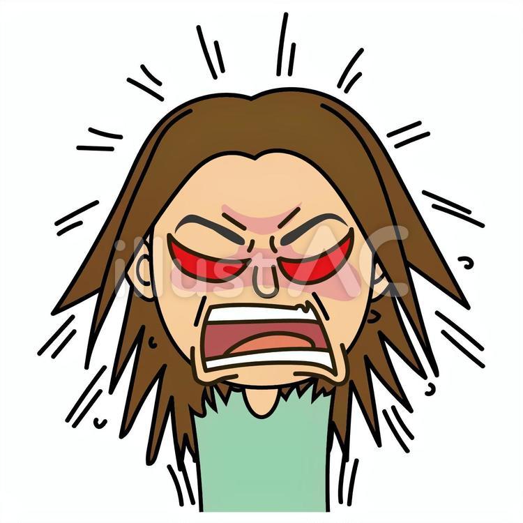 女の子-D怒り爆発