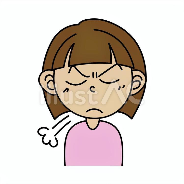 女の子_Aあきれ顔