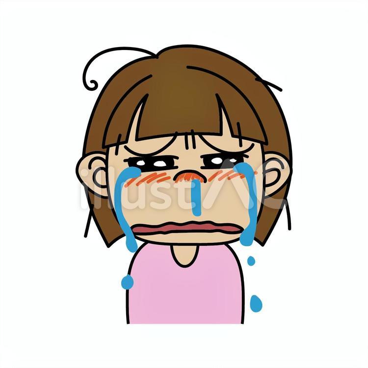 女の子_A滝のように泣く