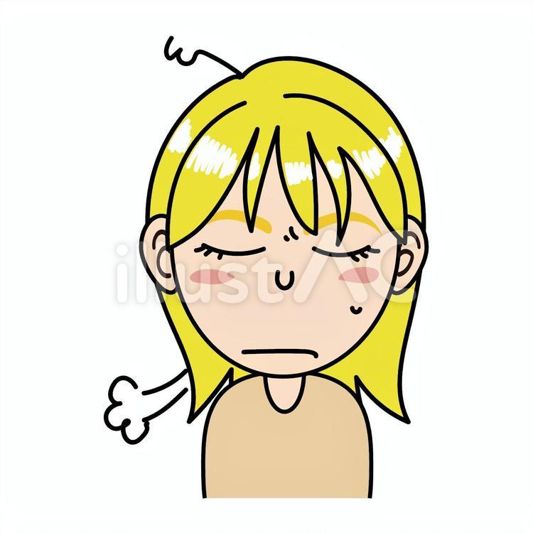 女の子_Bあきれ顔