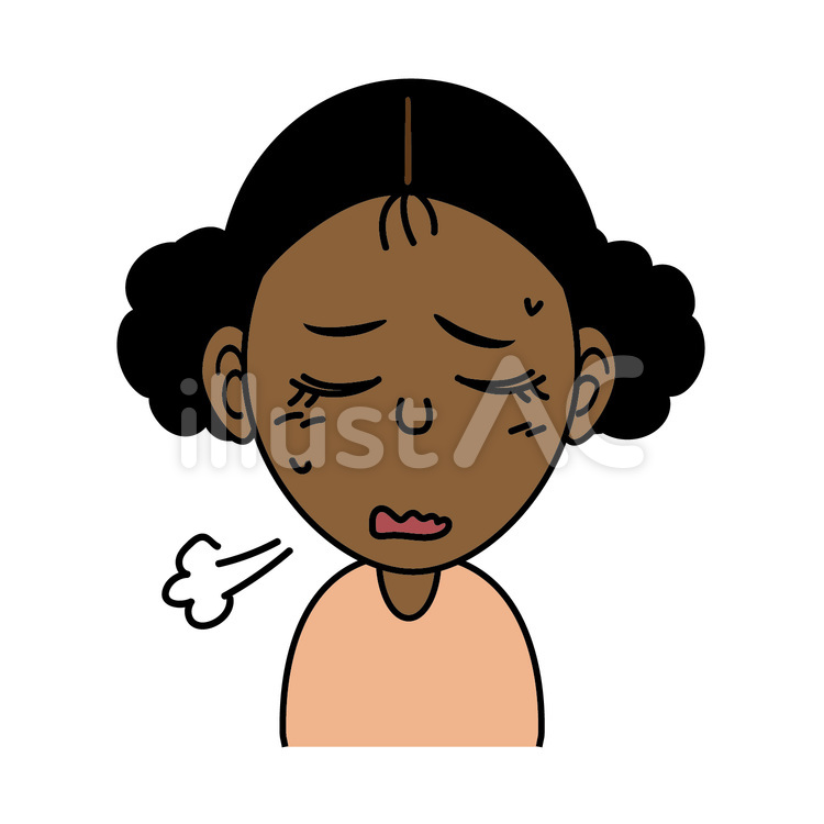 女の子_Cため息