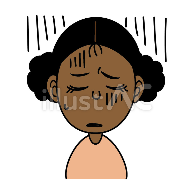 女の子_C落ち込んだ表情