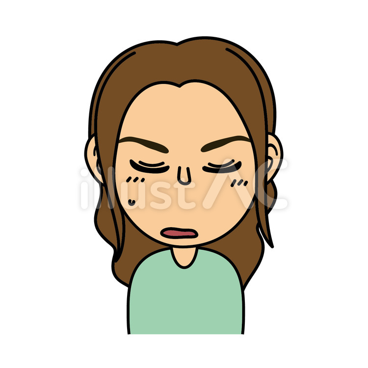 女の子_Dあきれ顔