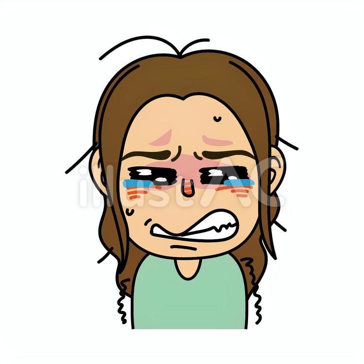 女の子_D泣くのを我慢している表情