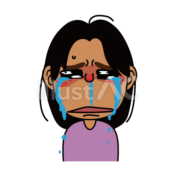 女の子_E滝のように泣く