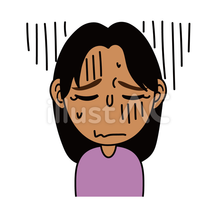 女の子_E落ち込んだ表情