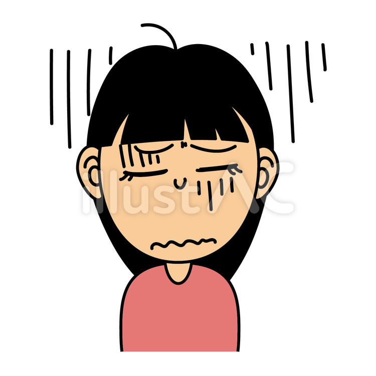 女の子_F落ち込んだ表情