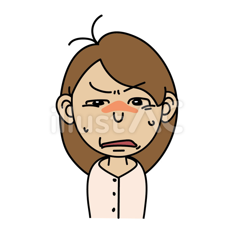 成人女性_Aドン引きする表情