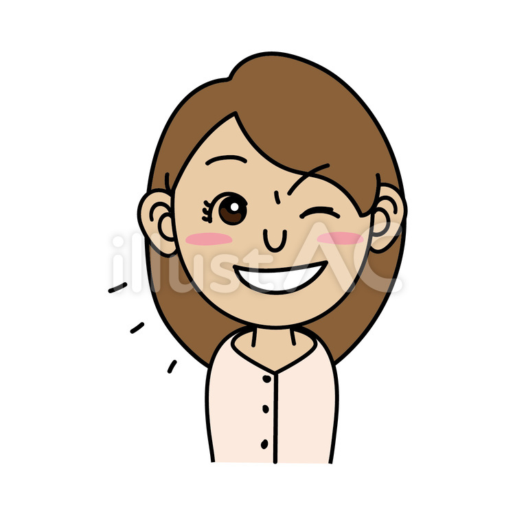 成人女性_Aニンマリの表情