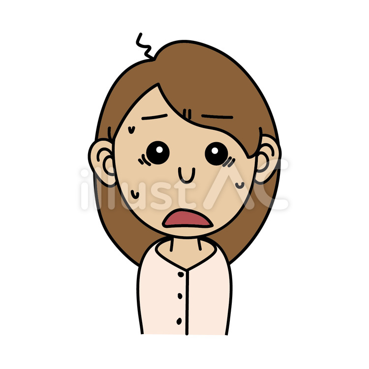 成人女性_A動揺する表情