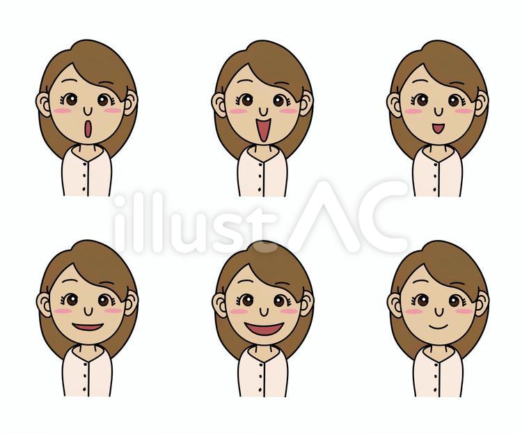 成人女性_A表情_001