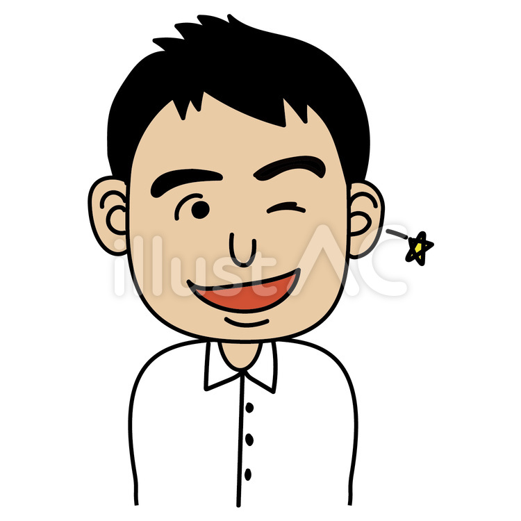 成人男性_Aウインク