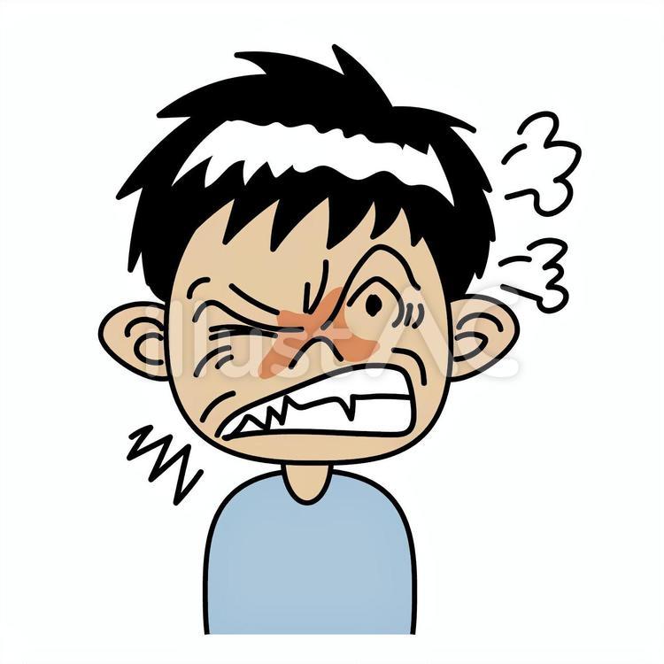 男の子-A怒り心頭