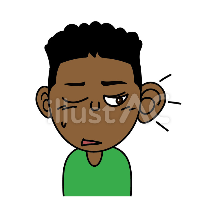 男の子_C聞き耳をたてる表情