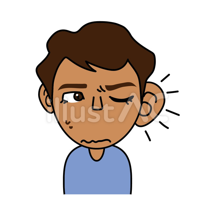 男の子_E聞き耳をたてる表情