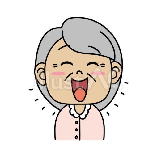 おばあちゃん_Aハッピーな表情
