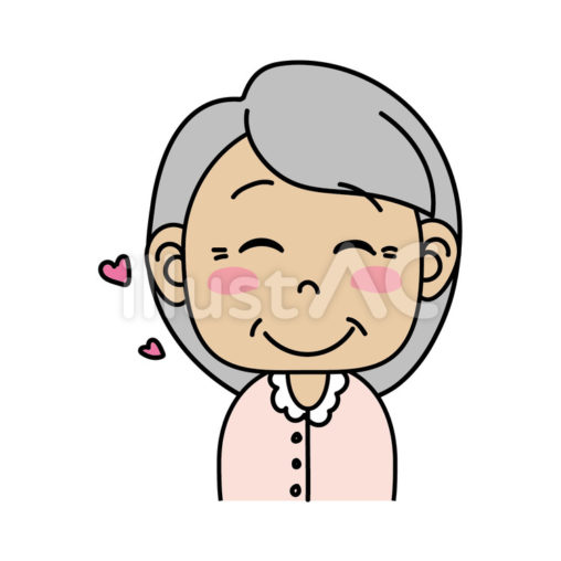 おばあちゃん_A喜びの表情
