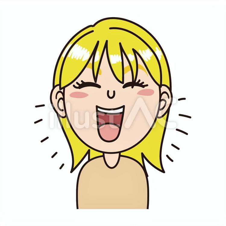 女の子_Bハッピーな表情