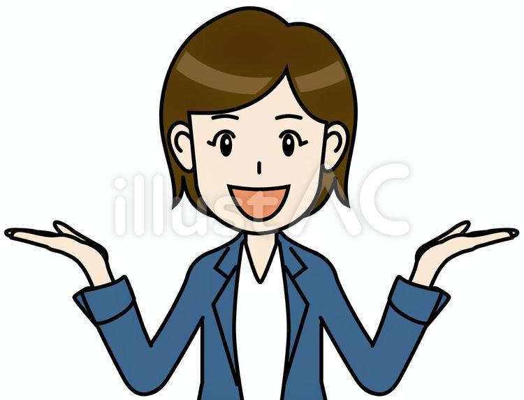 スーツ女性A_左右案内