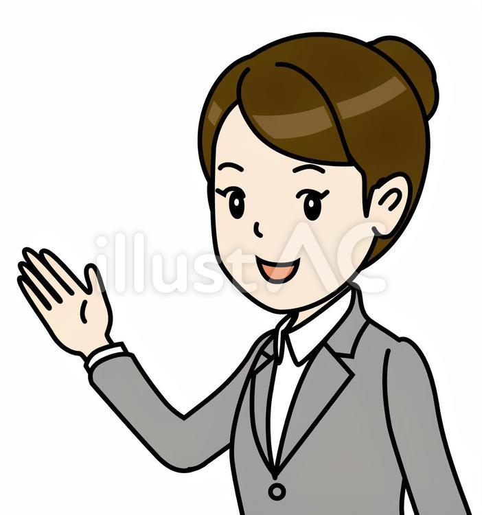 スーツ女性B_案内