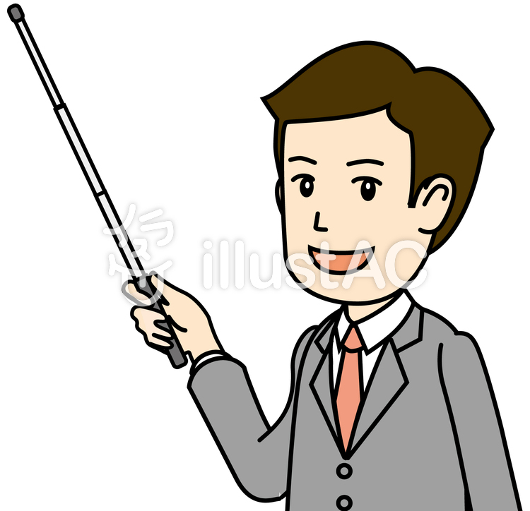 スーツ男性B_講師教える授業